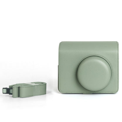 For FUJIFILM Instax WIDE 400 Full Body Leather Case Bag with Strap (Green) by bashfashion
