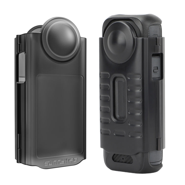 For Insta360 X4 Sunnylife Integrated Lens Screen Protective Cover (Transparent Black) by Sunnylife