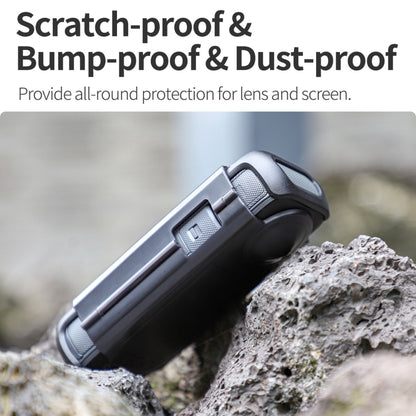 For Insta360 X4 Sunnylife Integrated Lens Screen Protective Cover (Transparent Black) by Sunnylife