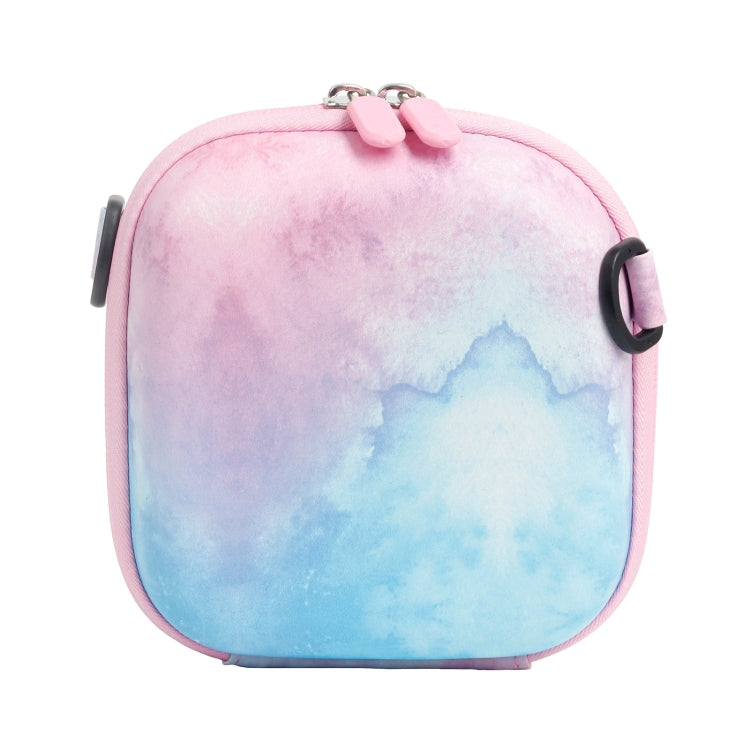 Painted EVA Hard Case PU Storage Bag for FUJIFILM Instax mini 7+/8/9/11/12/40(Blue Pink) by bashfashion