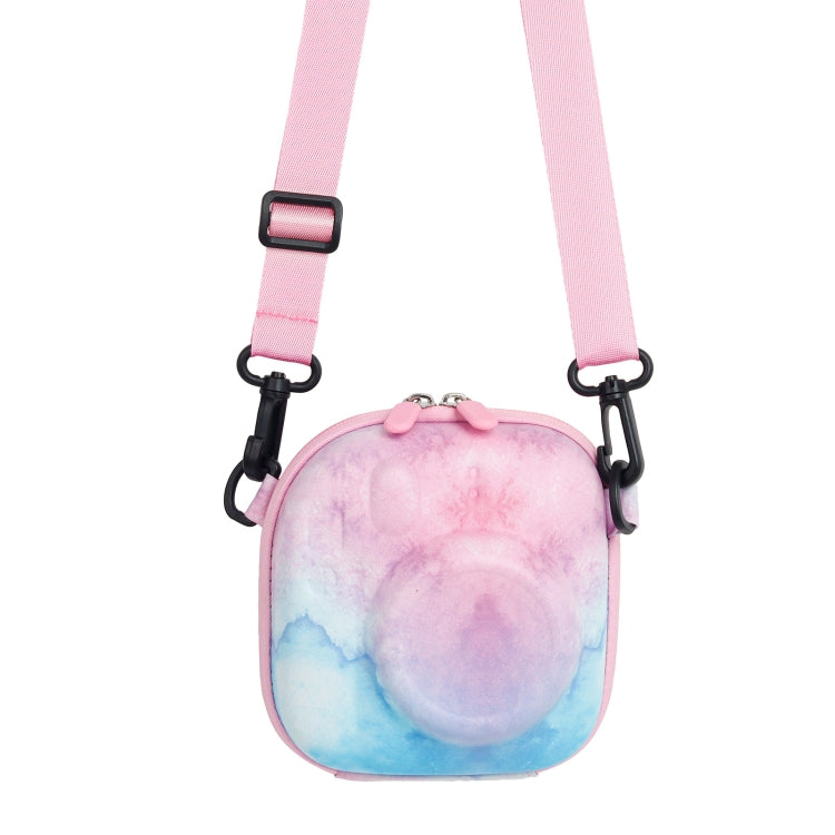 Painted EVA Hard Case PU Storage Bag for FUJIFILM Instax mini 7+/8/9/11/12/40(Blue Pink) by bashfashion