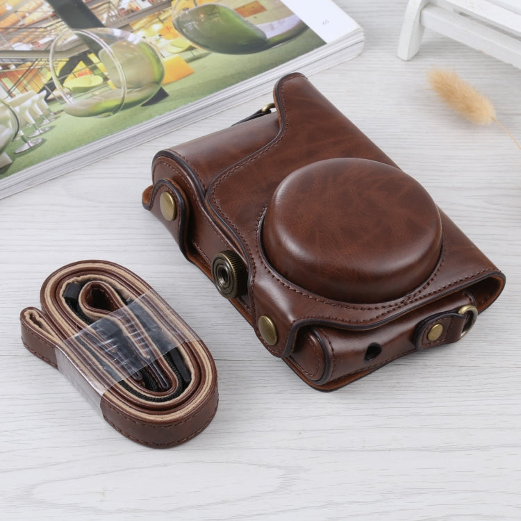 Full Body Camera PU Leather Case Bag with Strap for Samsung Galaxy Camera EK-GC100 / EK-GC110 / EK-GC200(Coffee) by bashfashion