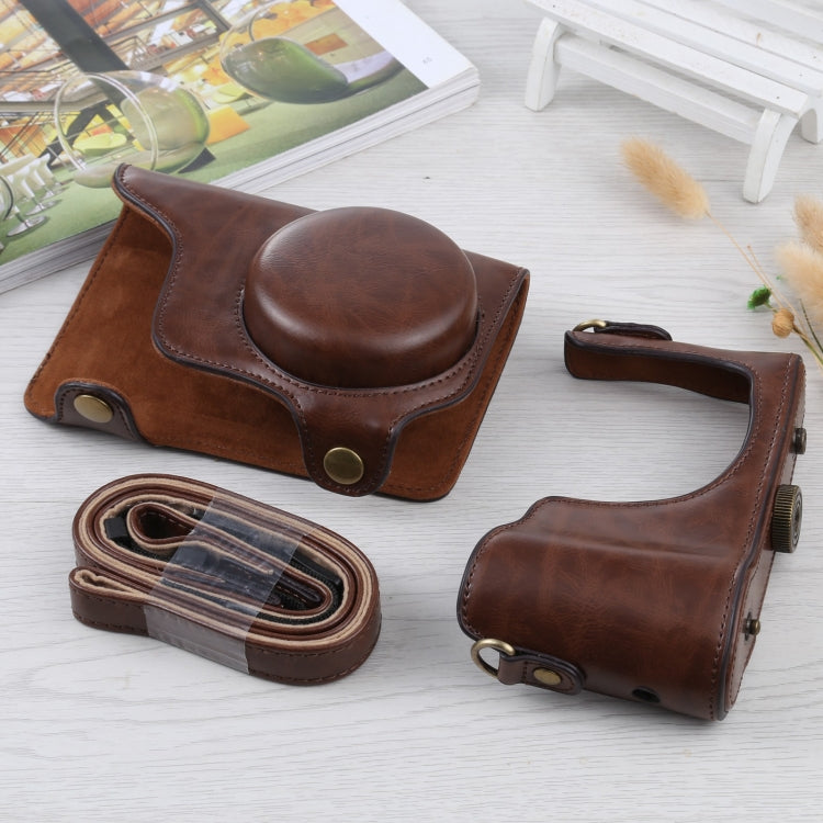 Full Body Camera PU Leather Case Bag with Strap for Samsung Galaxy Camera EK-GC100 / EK-GC110 / EK-GC200(Coffee) by bashfashion