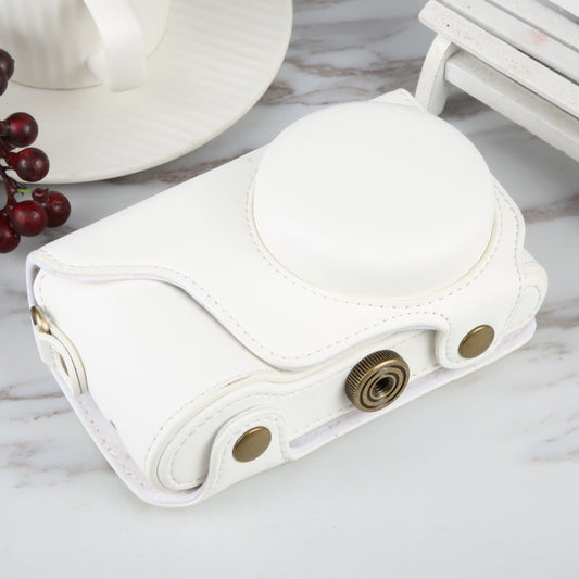Full Body Camera PU Leather Case Bag with Strap for Samsung Galaxy Camera EK-GC100 / EK-GC110 / EK-GC200 (White) by bashfashion