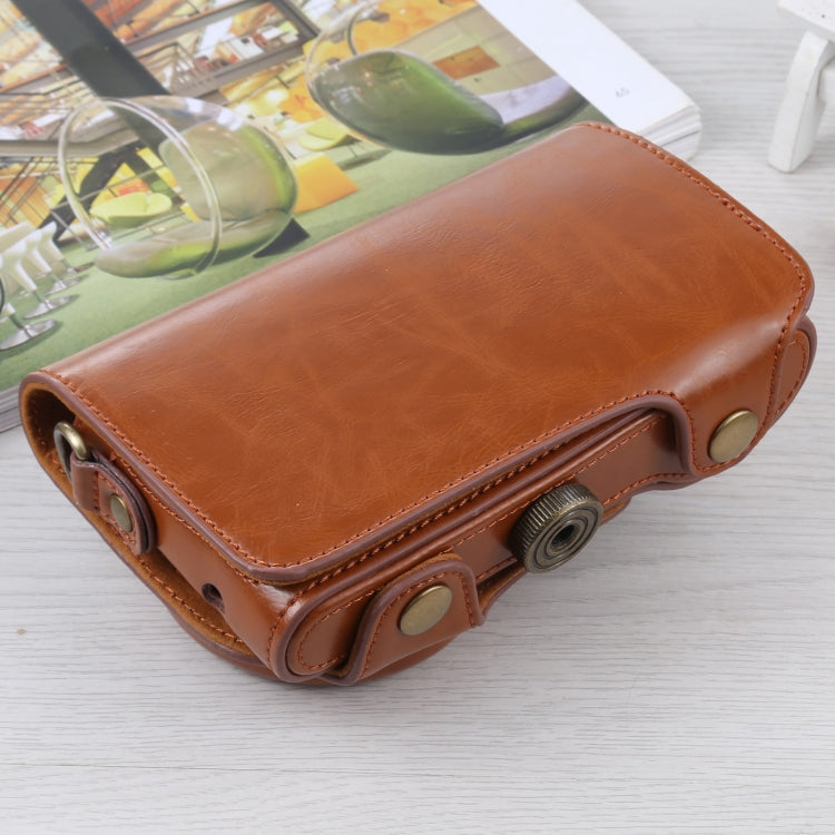 Full Body Camera PU Leather Case Bag with Strap for Samsung Galaxy Camera EK-GC100 / EK-GC110 / EK-GC200(Brown) by bashfashion