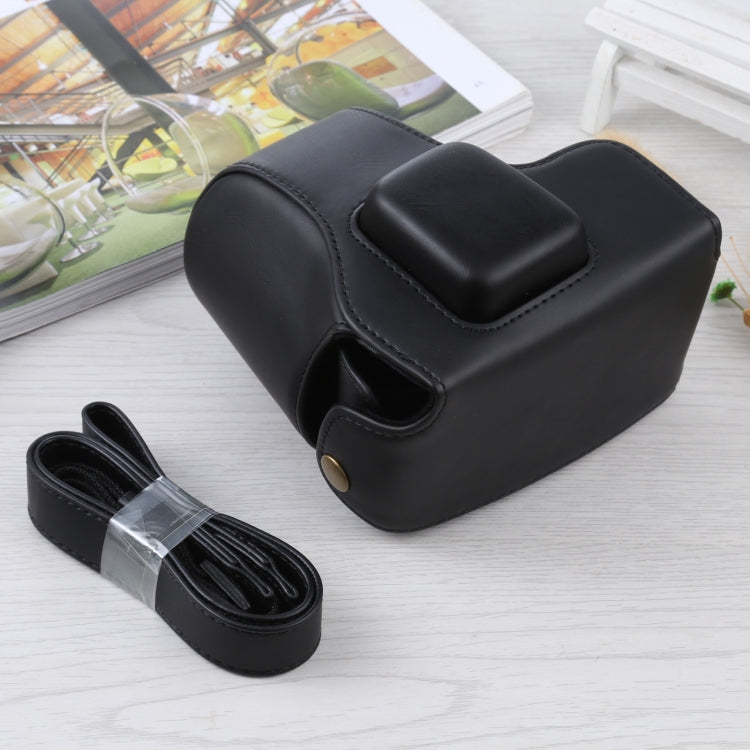 Full Body Camera PU Leather Case Bag with Strap for Olympus E-PL3 / E-PM1 (Black) by bashfashion