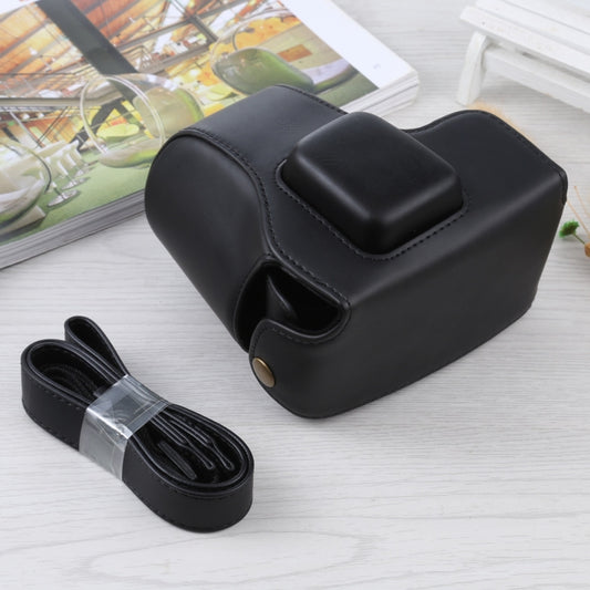 Full Body Camera PU Leather Case Bag with Strap for Olympus E-PL3 / E-PM1 (Black) by bashfashion