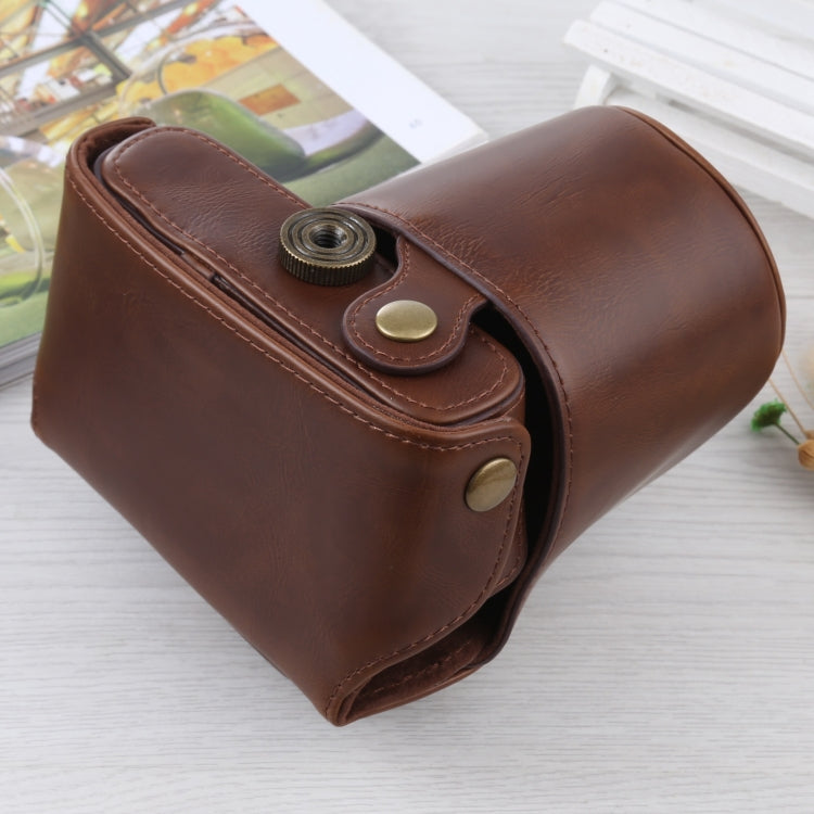 Full Body Camera PU Leather Case Bag with Strap for Olympus E-PL3 / E-PM1 (Coffee) by bashfashion