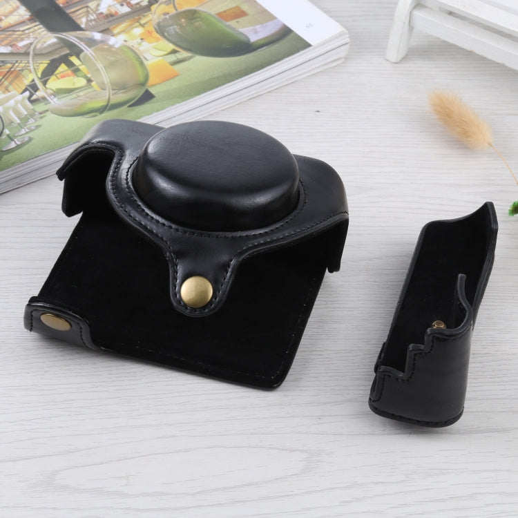 Full Body Camera PU Leather Case Bag for Sony ZV-1(Black) by bashfashion