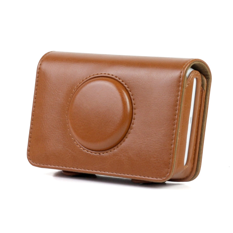 Solid Color PU Leather Case for Polaroid Snap Touch Camera (Brown) by bashfashion