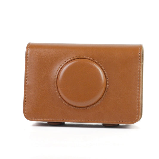 Solid Color PU Leather Case for Polaroid Snap Touch Camera (Brown) by bashfashion