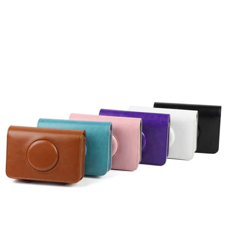 Solid Color PU Leather Case for Polaroid Snap Touch Camera (Brown) by bashfashion