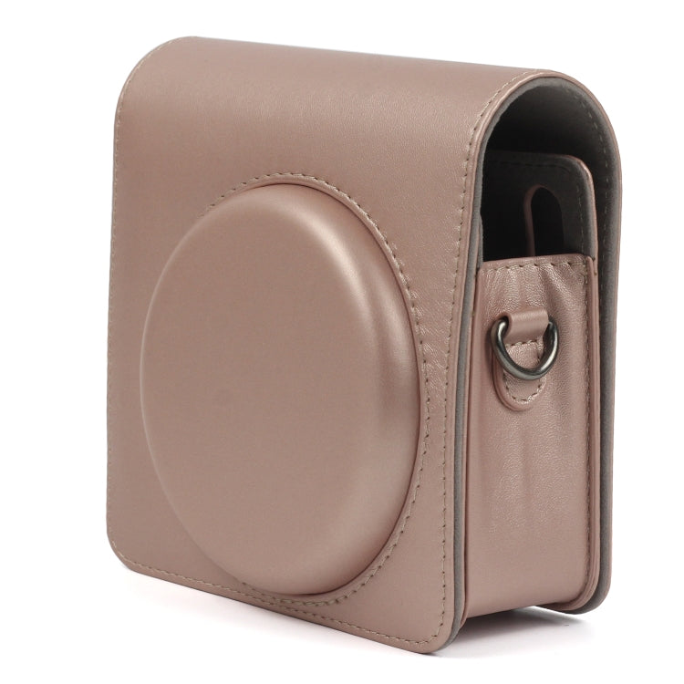 Pearly Lustre PU Leather Case Bag for FUJIFILM Instax SQUARE SQ6 Camera, with Adjustable Shoulder Strap(Light Brown) by bashfashion