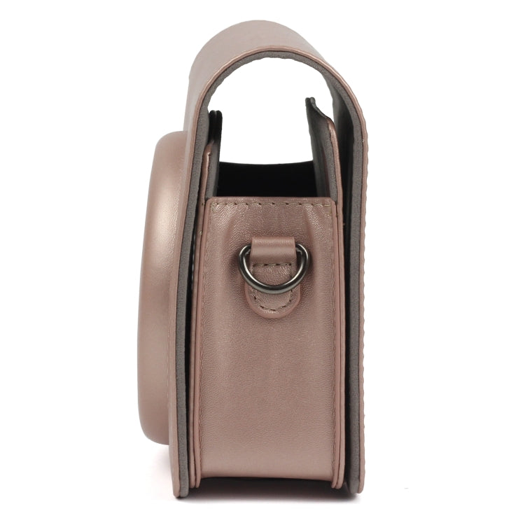 Pearly Lustre PU Leather Case Bag for FUJIFILM Instax SQUARE SQ6 Camera, with Adjustable Shoulder Strap(Light Brown) by bashfashion