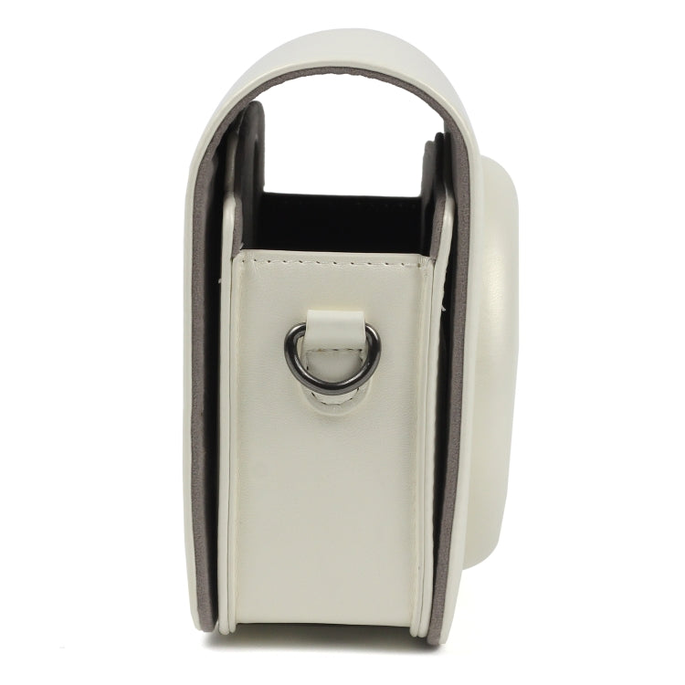 Pearly Lustre PU Leather Case Bag for FUJIFILM Instax SQUARE SQ6 Camera, with Adjustable Shoulder Strap(White) by bashfashion