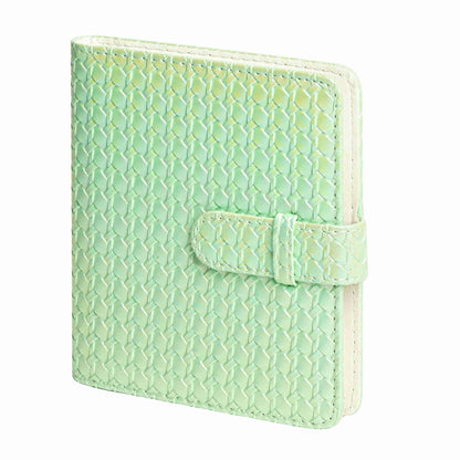 For FUJIFILM instax mini 12 Colorful Woven Leather Case Full Body Camera Bag + Photo Album with Strap (Green) by bashfashion