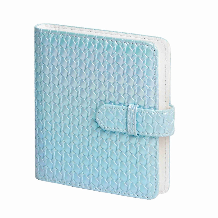 For FUJIFILM instax mini 12 Colorful Woven Leather Case Full Body Camera Bag + Photo Album with Strap (Blue) by bashfashion