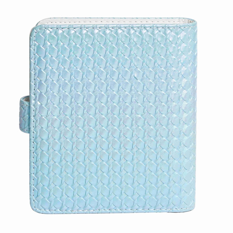 For FUJIFILM instax mini 12 Colorful Woven Leather Case Full Body Camera Bag + Photo Album with Strap (Blue) by bashfashion