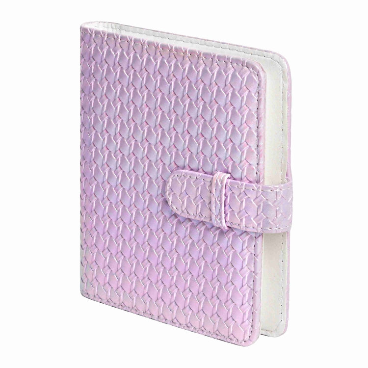 For FUJIFILM instax mini 12 Colorful Woven Leather Case Full Body Camera Bag + Photo Album with Strap (Purple) by bashfashion