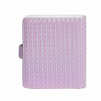 For FUJIFILM instax mini 12 Colorful Woven Leather Case Full Body Camera Bag + Photo Album with Strap (Purple) by bashfashion