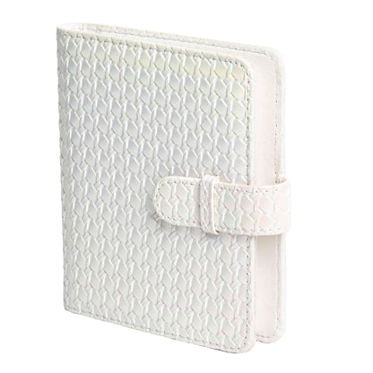 For FUJIFILM instax mini 12 Colorful Woven Leather Case Full Body Camera Bag + Photo Album with Strap (White) by bashfashion