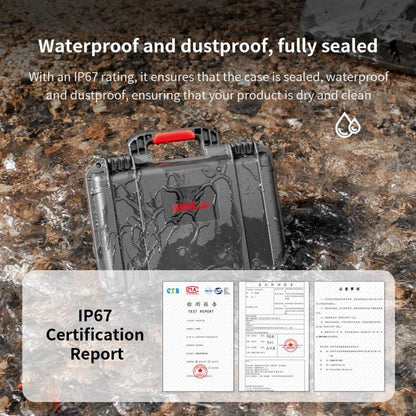 For Insta360 X5 STARTRC Waterproof Dual-layer Suitcase Storage Box (Black) by STARTRC