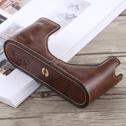 1/4 inch Thread PU Leather Camera Half Case Base for Leica M9 (Coffee) by bashfashion