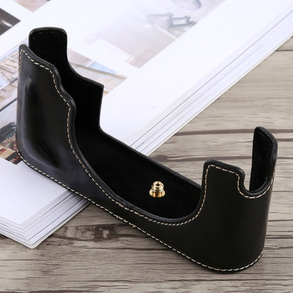 1/4 inch Thread PU Leather Camera Half Case Base for Leica M10 (Black) by bashfashion