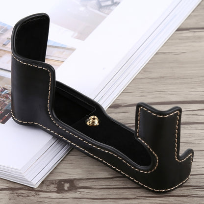 1/4 inch Thread PU Leather Camera Half Case Base for FUJIFILM X-T10 / X-T20 (Black) by bashfashion