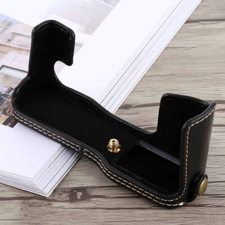 1/4 inch Thread PU Leather Camera Half Case Base for FUJIFILM X-T10 / X-T20 (Black) by bashfashion