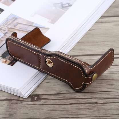 1/4 inch Thread PU Leather Camera Half Case Base for FUJIFILM X-T10 / X-T20 (Coffee) by bashfashion