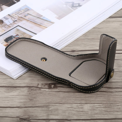 1/4 inch Thread PU Leather Camera Half Case Base for Canon EOS 6D / 6D Mark II (Black) by bashfashion