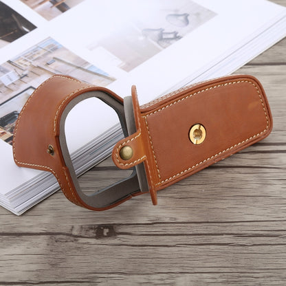 1/4 inch Thread PU Leather Camera Half Case Base for Canon EOS 6D / 6D Mark II (Brown) by bashfashion