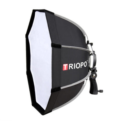 TRIOPO KS55 55cm Speedlite Flash Octagon Parabolic Softbox Diffuser with Bracket Mount Handle by TRIOPO