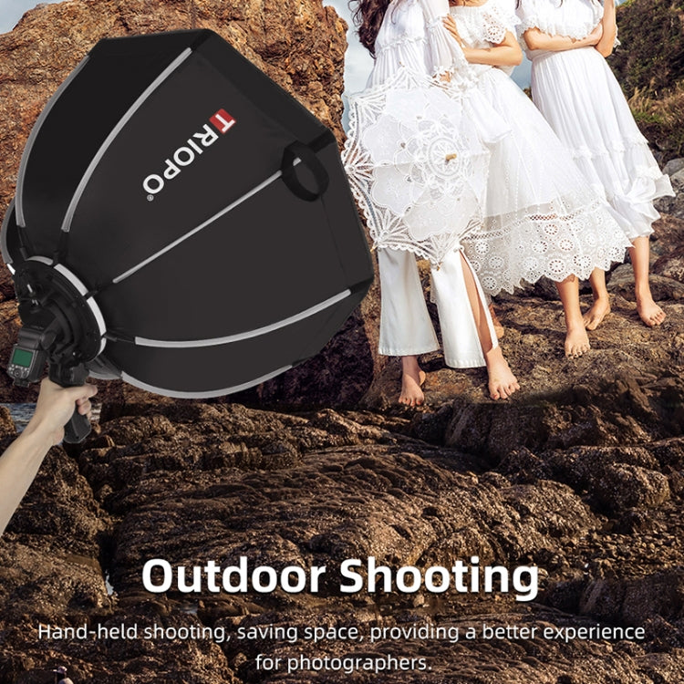 TRIOPO KS55 55cm Speedlite Flash Octagon Parabolic Softbox Diffuser with Bracket Mount Handle by TRIOPO