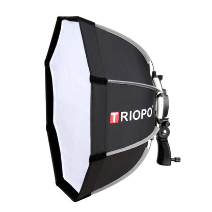 TRIOPO KS90 90cm Dome Speedlite Flash Octagon Parabolic Softbox Diffuser with Bracket Mount Handle for Speedlite by TRIOPO