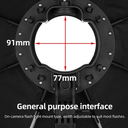 TRIOPO KX65 65cm Dome Speedlite Flash Octagon Parabolic Softbox Diffuser for Speedlite by TRIOPO