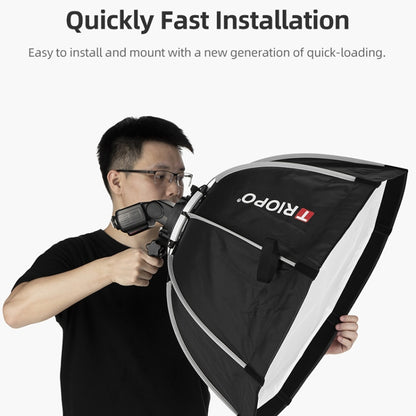 TRIOPO KX65 65cm Dome Speedlite Flash Octagon Parabolic Softbox Diffuser for Speedlite by TRIOPO