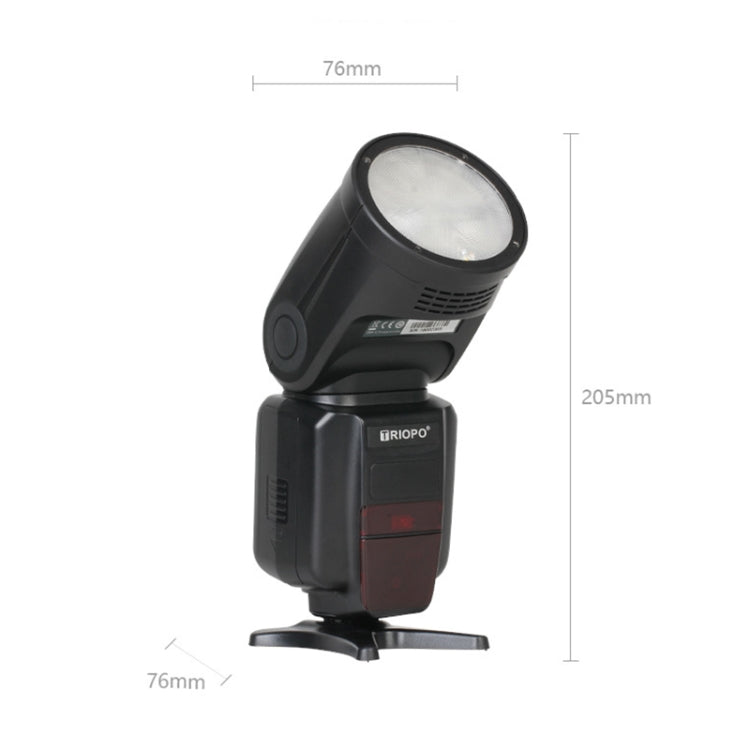TRIOPO R1 76WS High-Speed 1/8000s TTL Flash Speedlite for Canon / Nikon DSLR Cameras by TRIOPO