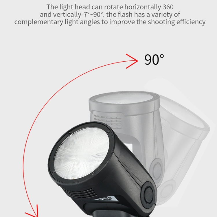 TRIOPO R1 76WS High-Speed 1/8000s TTL Flash Speedlite for Canon / Nikon DSLR Cameras by TRIOPO