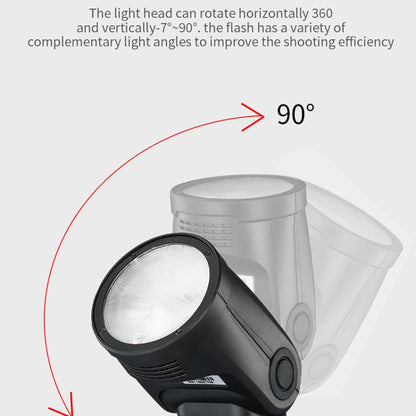 TRIOPO R1 76WS High-Speed 1/8000s TTL Flash Speedlite for Canon / Nikon DSLR Cameras by TRIOPO