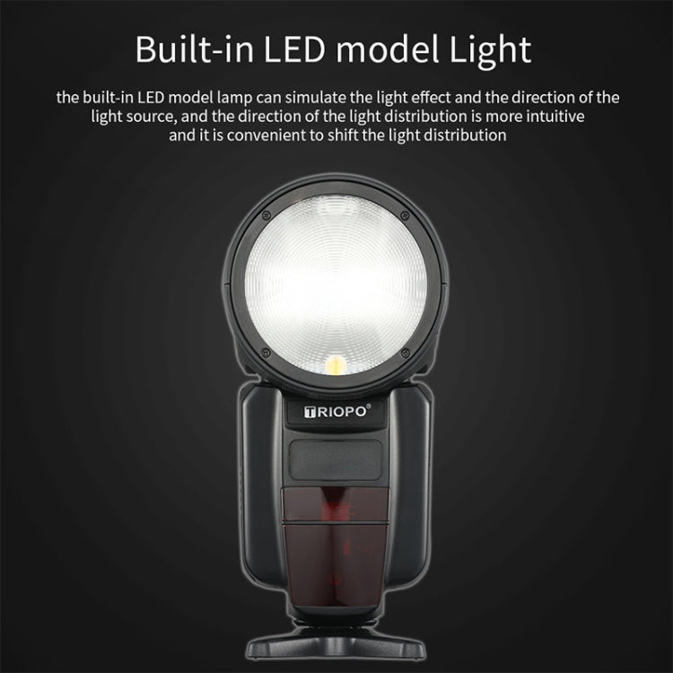 TRIOPO R1 76WS High-Speed 1/8000s TTL Flash Speedlite for Canon / Nikon DSLR Cameras by TRIOPO