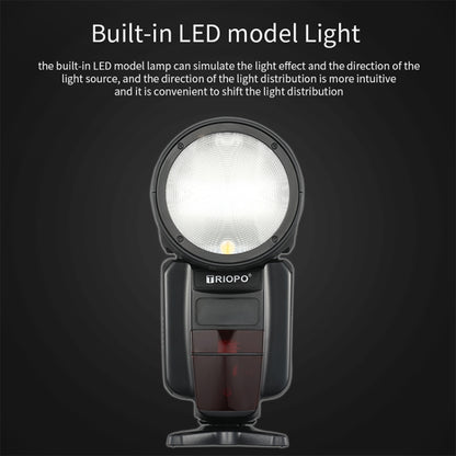 TRIOPO R1 76WS High-Speed 1/8000s TTL Flash Speedlite for Canon / Nikon DSLR Cameras by TRIOPO