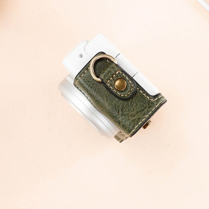 For Sony ZV-1F / ZV1M2 Full Body Camera PU Leather Case Bag with Strap (Green) by bashfashion