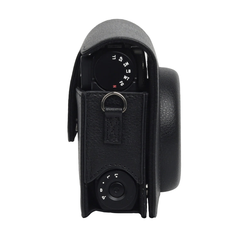For Fujifilm Instax mini 99 Full Body Camera PU Leather Case Bag with Strap (Black) by bashfashion