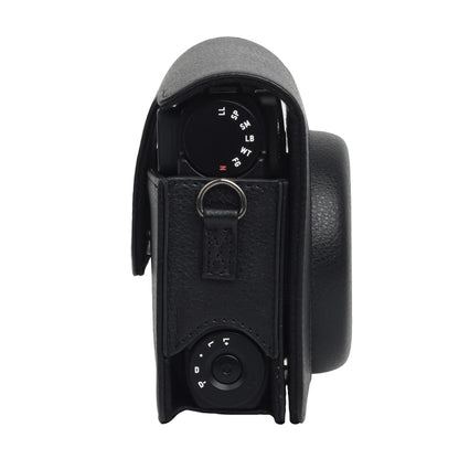 For Fujifilm Instax mini 99 Full Body Camera PU Leather Case Bag with Strap (Black) by bashfashion