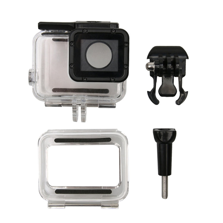 For GoPro HERO6 /5 Waterproof Housing Protective Case + Hollow Back Cover with Buckle Basic Mount & Screw by bashfashion