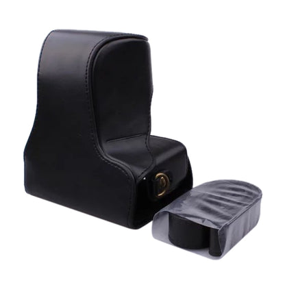 Full Body Camera PU Leather Case Bag with Strap for Canon EOS M200 (15-55mm Lens) (Coffee) by bashfashion