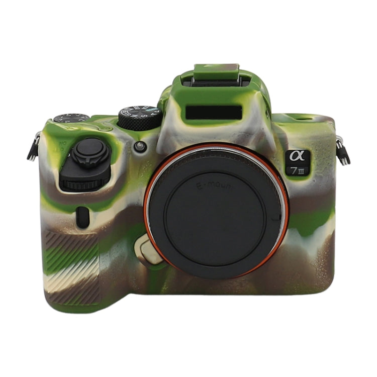 For Sony A7 III / ILCE-7M3 / A7R III Soft Silicone Protective Case(Camouflage) by bashfashion