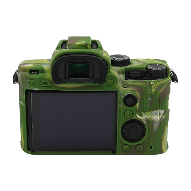 For Sony A7 III / ILCE-7M3 / A7R III Soft Silicone Protective Case(Camouflage) by bashfashion